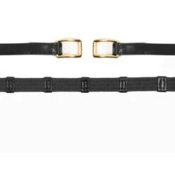 Schockemöhle Zügel Warendorf Dunkelbraun/Silber -Reitsportbedarf Verkäufe 1103 00012 webreins warendorf blackgold detail.2c5178