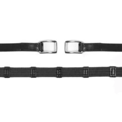 Schockemöhle Zügel Warendorf Dunkelbraun/Silber -Reitsportbedarf Verkäufe 1103 00012 webreins warendorf blacksilver detail.4511d5