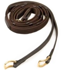 Schockemöhle Zügel Warendorf Dunkelbraun/Silber -Reitsportbedarf Verkäufe 1103 00012 webreins warendorf darkbrowngold.9c20c0