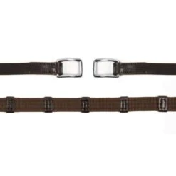 Schockemöhle Zügel Warendorf Dunkelbraun/Silber -Reitsportbedarf Verkäufe 1103 00012 webreins warendorf darkbrownsilver detail.3d22e1