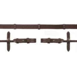 Schockemöhle Zügel Gurtzügel Rundgenäht Braun/Gold Warmblut -Reitsportbedarf Verkäufe 1103 00017 gurtzuegel rund antiquebrown silver.3f964a