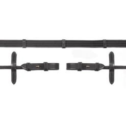 Schockemöhle Zügel Gurtzügel Rundgenäht Braun/Gold Warmblut -Reitsportbedarf Verkäufe 1103 00017 gurtzuegel rund black gold.ccaa8d