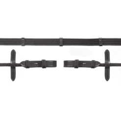 Schockemöhle Zügel Gurtzügel Rundgenäht Braun/Gold Warmblut -Reitsportbedarf Verkäufe 1103 00017 gurtzuegel rund black silver.336cce