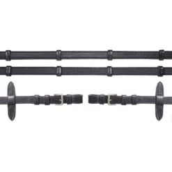 Schockemöhle Zügel Gummi/Leder Mit Schnallen Schw/Silber WB -Reitsportbedarf Verkäufe 1103 00038 trensenzuegel gummiert schnalle black silver.5d5654