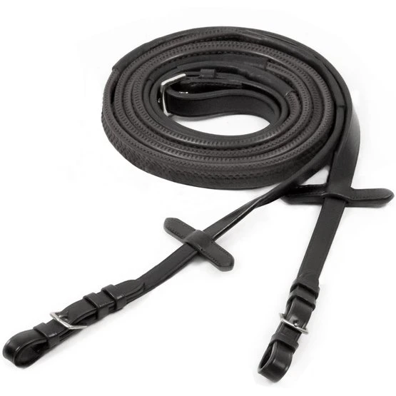 Schockemöhle Zügel Neo Line Gummi Schwarz/Silber 3 Schockemöhle Zügel Neo Line Gummi Schwarz/Silber