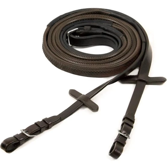 Schockemöhle Zügel Neo Line Gummi Schwarz/Silber 5 Schockemöhle Zügel Neo Line Gummi Schwarz/Silber – Bild 3