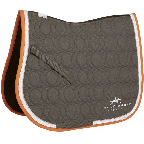 Schockemöhle Schabracke Air Cool II Springen Grau/Orange WB 3 Schockemöhle Schabracke Air Cool II Springen Grau/Orange WB