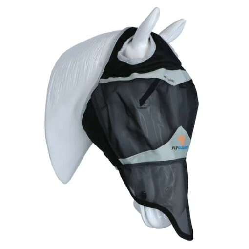 Shires Fliegenmaske Mit Nase Und Ohne Ohren Schwarz