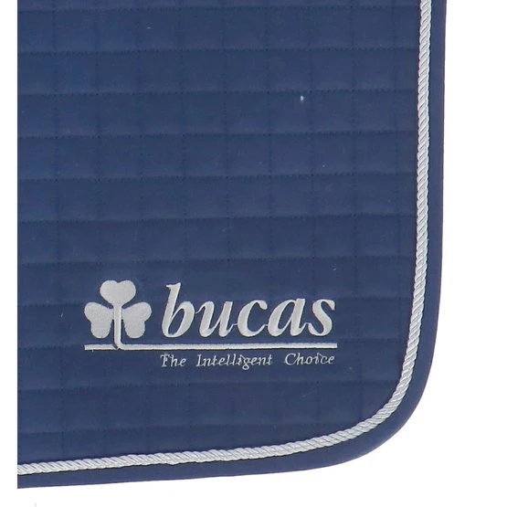 Bucas Schabracke Max Dressur Navy/Silber Warmblut 6 Bucas Schabracke Max Dressur Navy/Silber Warmblut – Bild 4