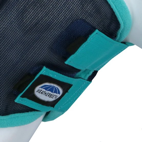 Weatherbeeta Fliegenmaske Comfitec Fine Mesh Mit Nase Navy/Türkis 6 Weatherbeeta Fliegenmaske Comfitec Fine Mesh Mit Nase Navy/Türkis – Bild 4