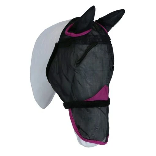 Weatherbeeta Fliegenmaske Comfitec Durable Mesh Ohten Und Nase Schwarz/Lila