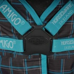 Amigo Pony Plus 50g Schwarz Check Teal/Silver -Reitsportbedarf Verkäufe agradi 44754244 1.ba2cf7