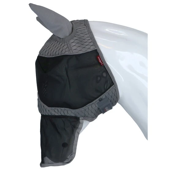 LeMieux Fliegenmütze Gladiator Full Grau 5 LeMieux Fliegenmütze Gladiator Full Grau – Bild 3