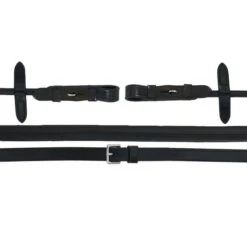 Schockemöhle Zügel Premium Gummi Schwarz/Silber Warmblut -Reitsportbedarf Verkäufe agradi 44824726 1.817bf8