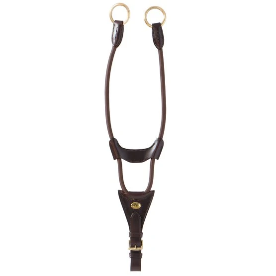 Schockemöhle Martingal Elastisch Antik/Braun/Gold Warmblut 3 Schockemöhle Martingal Elastisch Antik/Braun/Gold Warmblut