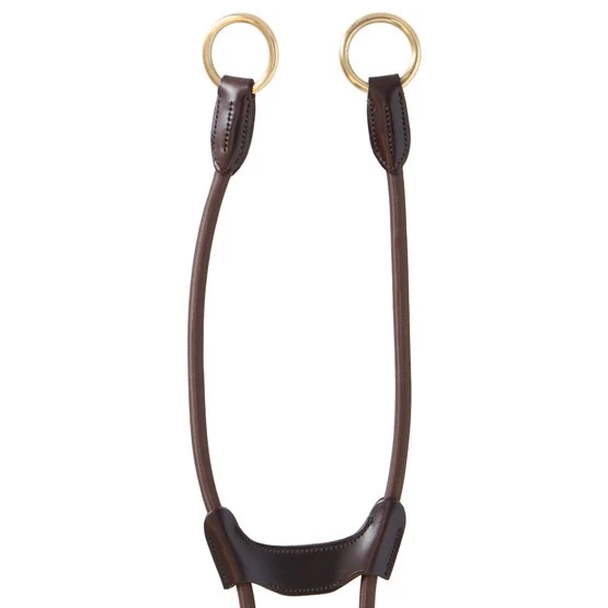 Schockemöhle Martingal Elastisch Antik/Braun/Gold Warmblut 4 Schockemöhle Martingal Elastisch Antik/Braun/Gold Warmblut – Bild 2