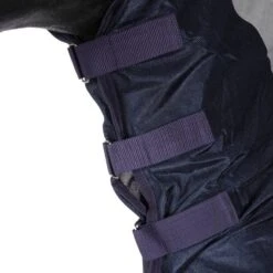 HKM Fliegendecke Rain Mit Halsteil & Bauchlatz Dunkelblau/Grau -Reitsportbedarf Verkäufe agradi 44934197 3.15bd0b