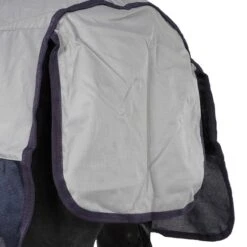 HKM Fliegendecke Rain Mit Halsteil & Bauchlatz Dunkelblau/Grau -Reitsportbedarf Verkäufe agradi 44934197 9.307d10