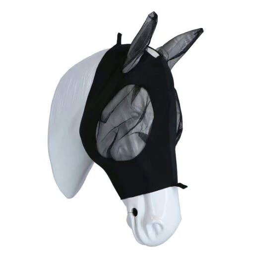 Weatherbeeta Fliegenmaske Deluxe Stretch Bug Mit Ohren Schwarz