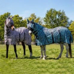 HKM Fliegenmaske Zebra Rose Rosa/Grau -Reitsportbedarf Verkäufe agradi 44986170 5.d04196