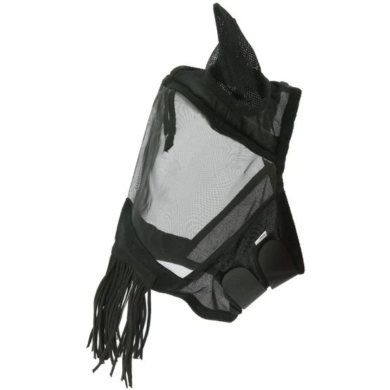 EQUITHÈME Fliegenmaske Anti-UV Franges Schwarz 7 EQUITHÈME Fliegenmaske Anti-UV Franges Schwarz – Bild 5