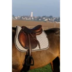 EQUITHÈME Schabracke Chevron Springen Grün Warmblut -Reitsportbedarf Verkäufe ekkia equitheme chevron sjabrak 9.de749b