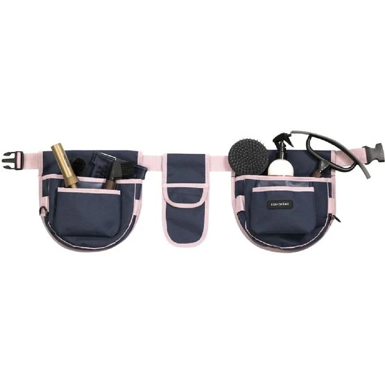EQUITHÈME Grooming Leine Navy/Pink 75x25cm 3 EQUITHÈME Grooming Leine Navy/Pink 75x25cm