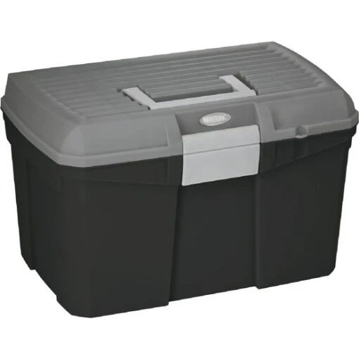 Hippotonic Putzkoffer Schwarz/Grau 40x27,5x24,5cm