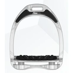 Flex-On Steigbügel Aluminium Inclined Ultra Grip Silber/Silber/Navy -Reitsportbedarf Verkäufe flex alu iug grey.daad15