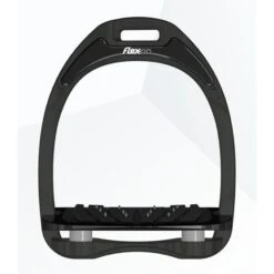 Flex-On Steigbügel Aluminium Inclined Ultra Grip Silber/Silber/Navy -Reitsportbedarf Verkäufe flex alu zwart grijs.0989af