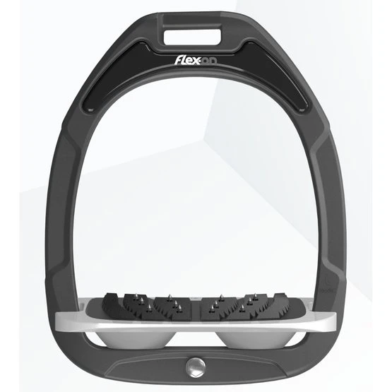 Flex-On Steigbügel Green Composite Inclined Ultra Grip Silver Grey/Grau/Schwarz 7 Flex-On Steigbügel Green Composite Inclined Ultra Grip Silver Grey/Grau/Schwarz – Bild 5