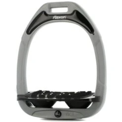 Flex-On Steigbügel Green Composite Inclined Ultra Grip Silver Grey/Grau/Schwarz