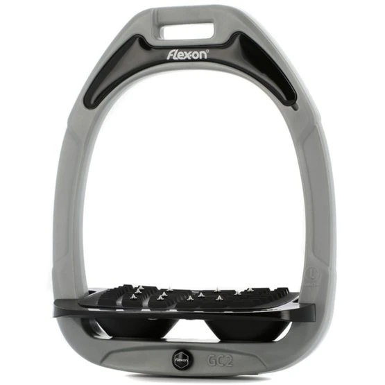 Flex-On Steigbügel Green Composite Inclined Ultra Grip Silver Grey/Grau/Schwarz 3 Flex-On Steigbügel Green Composite Inclined Ultra Grip Silver Grey/Grau/Schwarz