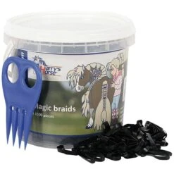 Harry's Horse Magic Braids Eimer Silber -Reitsportbedarf Verkäufe hh 36000203 zwart.33f24f