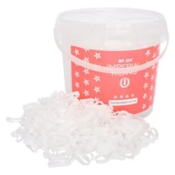 Imperial Riding Einflechtgummis Profi-Box 400g Weiß One Size