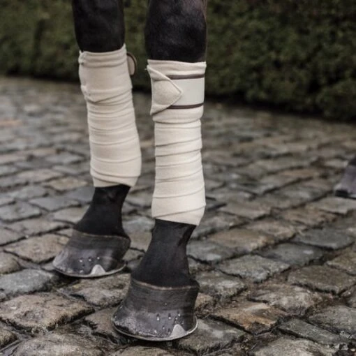 Kentucky Horsewear Bandagen Polar Fleece Beige Warmblut