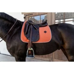 Kentucky Horsewear Kentucky Dressur Satteldecke Classic Leder Orange Warmblut -Reitsportbedarf Verkäufe kentucky 485a7964.d8c24d