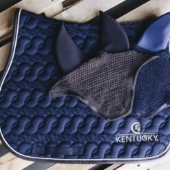 Kentucky Horsewear Kentucky Schabracke Navy/White/Brown Warmblut