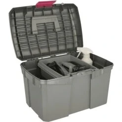 Kerbl Grooming Box Siena Abnehmbarer Einsatz Grau/rosa -Reitsportbedarf Verkäufe kerbl 32178811tif.9f8c6b