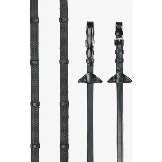 LeMieux Zügel Arika Soft Rubber With Stopper Braun/Messing 11 LeMieux Zügel Arika Soft Rubber With Stopper Braun/Messing – Bild 9