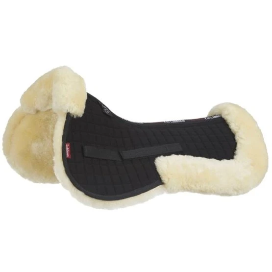 LeMieux Sattelunterleger ProLambskin Schwarz/Schwarz 6 LeMieux Sattelunterleger ProLambskin Schwarz/Schwarz – Bild 4