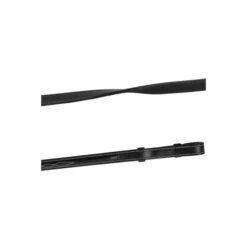 Montar Zügel Leder/Gummi Deco French Hooks Eco Schwarz