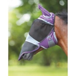 Shires Fliegenmaske Deluxe Mit Ohren Und Nase Grün -Reitsportbedarf Verkäufe shires 6671 purple.8389dd