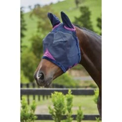 Weatherbeeta Fliegenmaske Comfitec Durable Mesh Mit Ohren Navy/Lila -Reitsportbedarf Verkäufe wb 1003155011 wb cft mesh mask ears image hero null.218eb3
